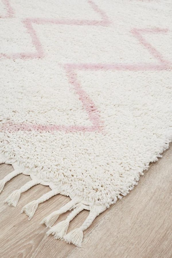 Pink Thick Solid Pile Rug