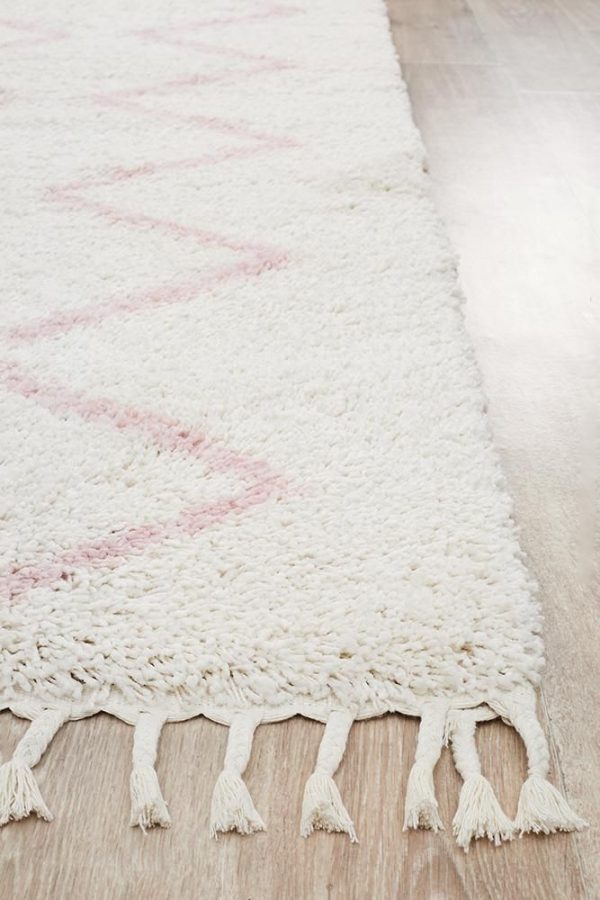 Pink Thick Solid Pile Rug