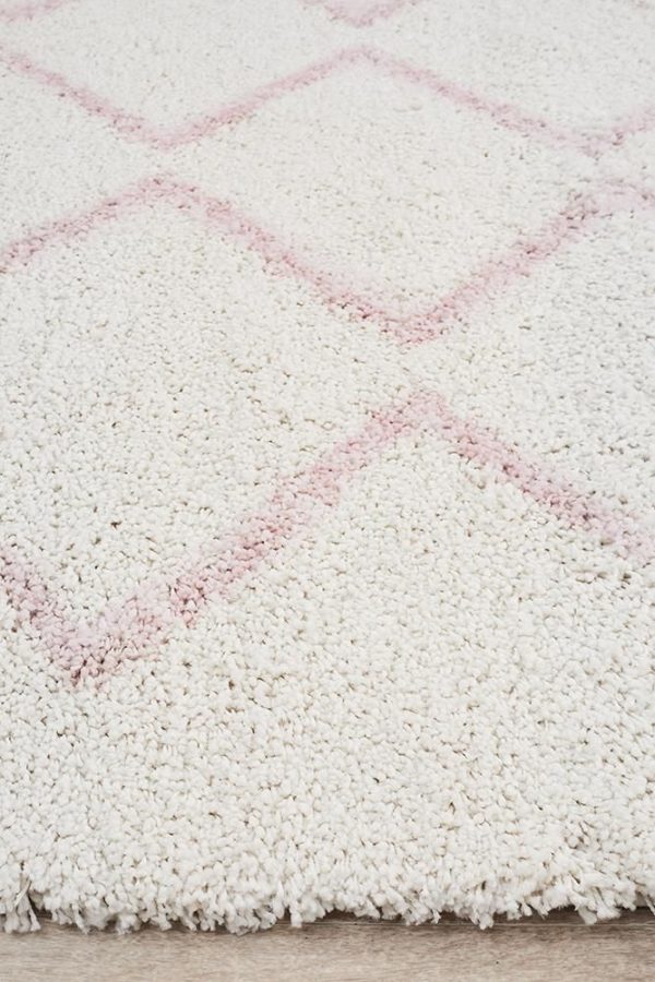 Pink Thick Solid Pile Rug