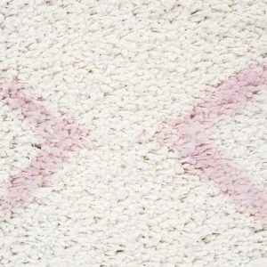 Pink Thick Solid Pile Rug