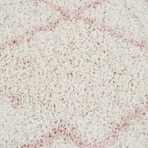 Pink line thick Rug