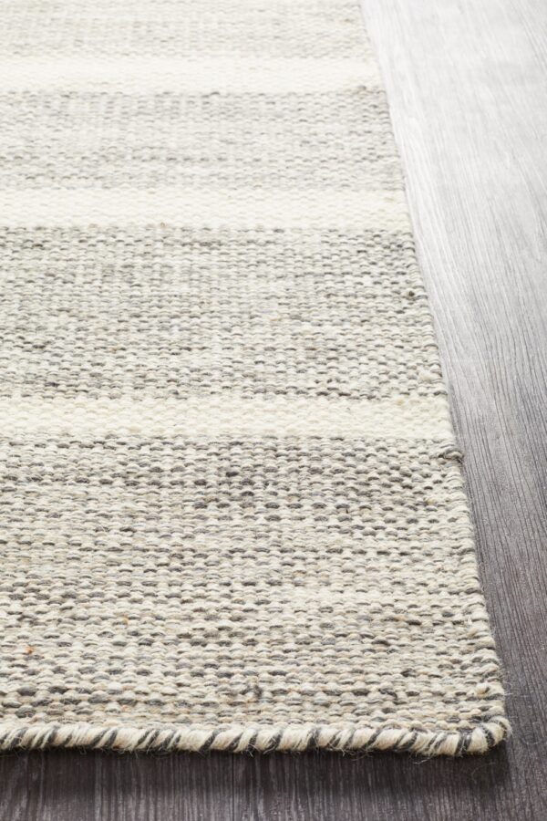 Helsinki Wool Flatweave Floor Rug Side Profile