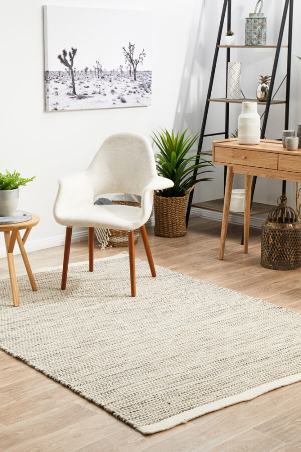 Madras Natural Flat weave Rug Profile