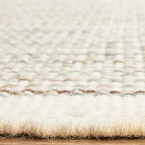 Madras Natural Flat weave Rug Edging Side View