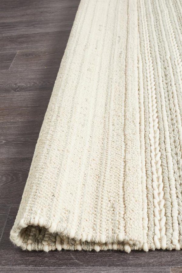 Hellena Braided Felted Wool Rug Back of rug