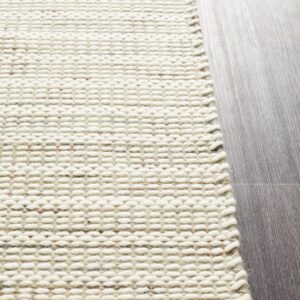 Hand-Braided Felted Wool Rug Side Photo