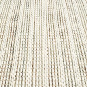 Hand-Braided Felted Wool Rug Profile