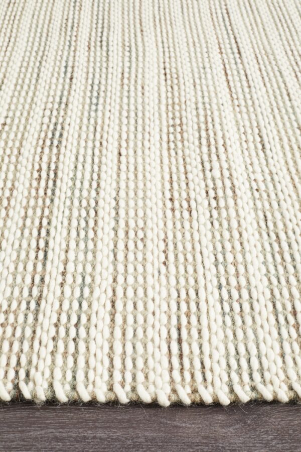 Hand-Braided Felted Wool Rug Profile