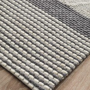 Low Pile Wool Rug Corner View