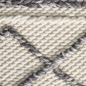 Loop Pile Wool Rug Side Close Up Photo