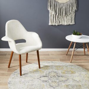 Silver Furniture Area Rug Round