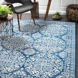 Stunning Navy Stunning Navy Design Rug Rug rectangle