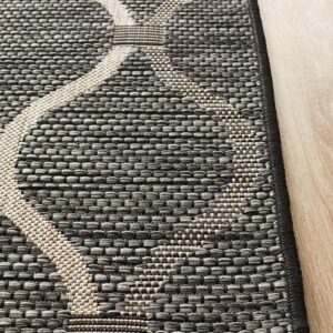Black Casual Rug