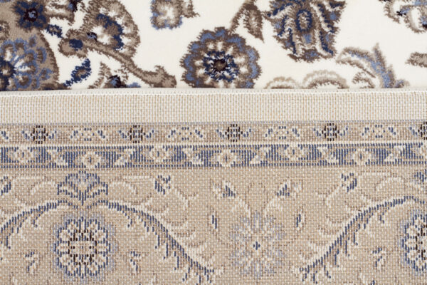 Traditional Rug | Colour White With Beige Border Backing
