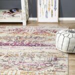 Trendy Fuschia Colour Rug Rectangle