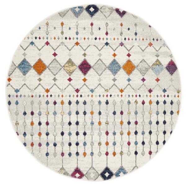 Tribal Morrocan Style Rug round