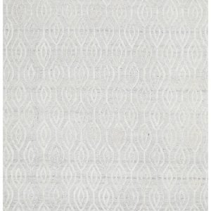 White Hand Loomed Modern Rug