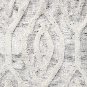 White Hand Loomed Modern Rug