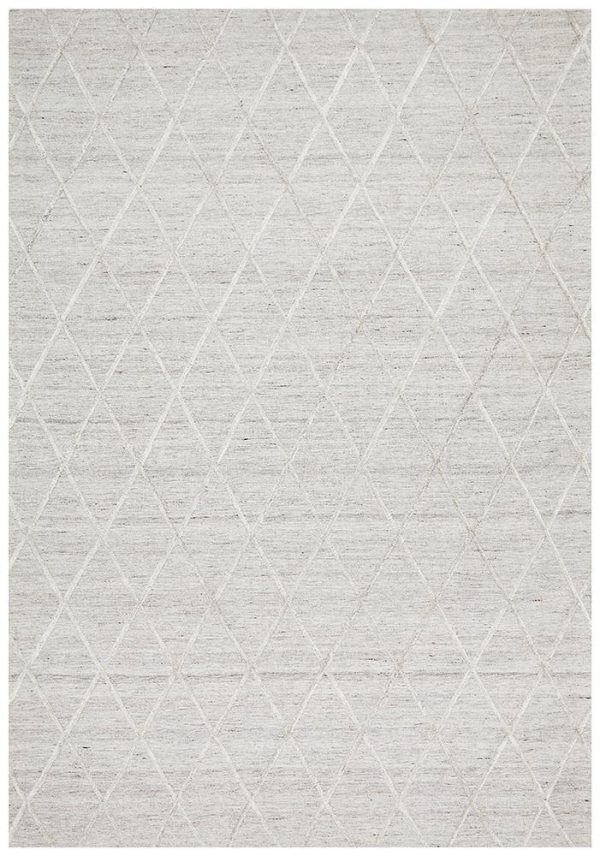 Photo Of Hand Loomed Silver Rug