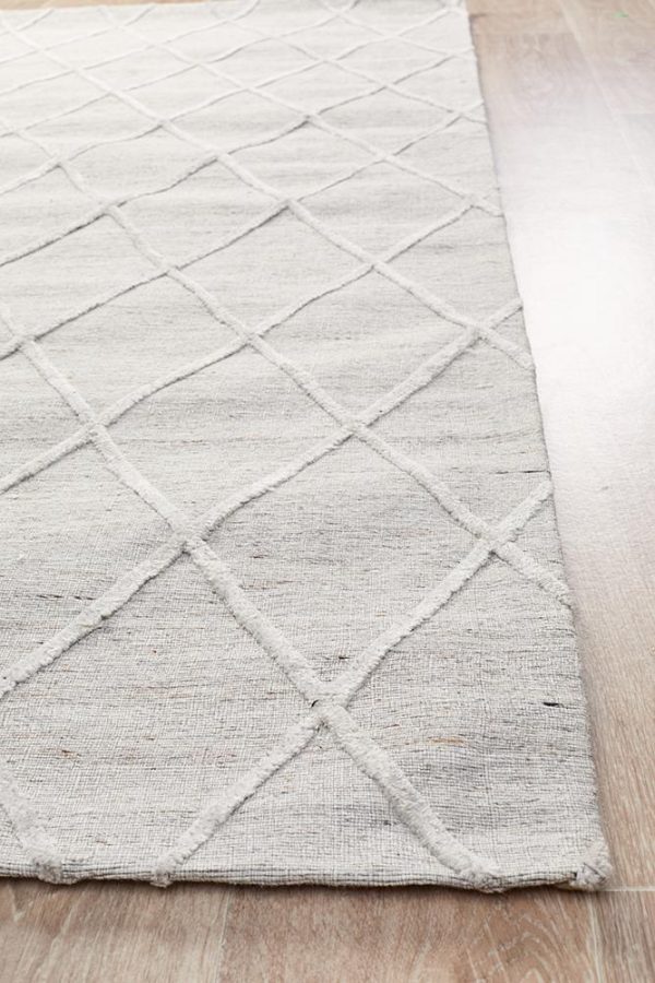 Hand Loomed Silver Rug