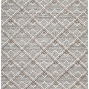 Silver Clear-Cut Modern Rug