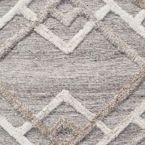 Silver Clear-Cut Modern Rug