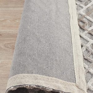 Silver Clear-Cut Modern Rug