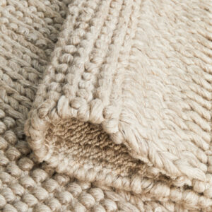 Viscose + Wool Rug Backing of Rug