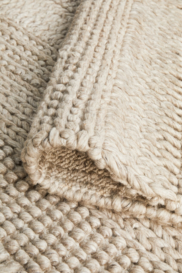 Viscose + Wool Rug Backing of Rug