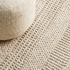 Viscose + Wool Rug Close Up Profile