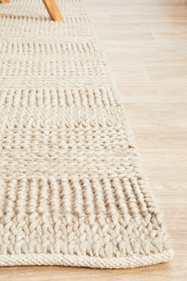 Viscose + Wool Rug Side View Viscose + Wool Rug Side View
