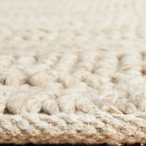 Viscose + Wool Rug Side View Profile