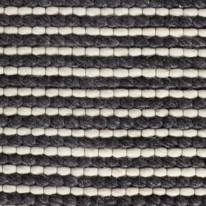 Viscose Wool Striped Rug Close up Photo