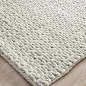 Woven Flat weave Wool Rug Corner photo
