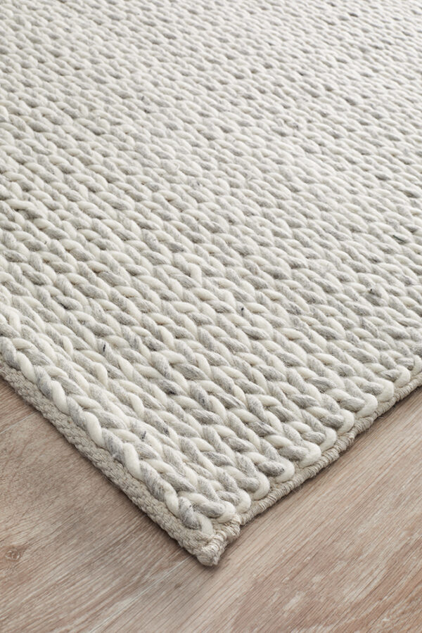 Woven Flat weave Wool Rug Corner photo