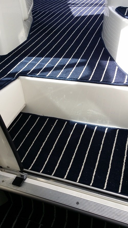 Marnie Carpet Teak Ebay Navy Cream