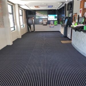 Marine Carpet Teak Navy Cream