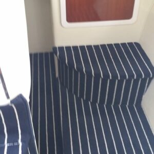 Marine Carpet Navy Cream
