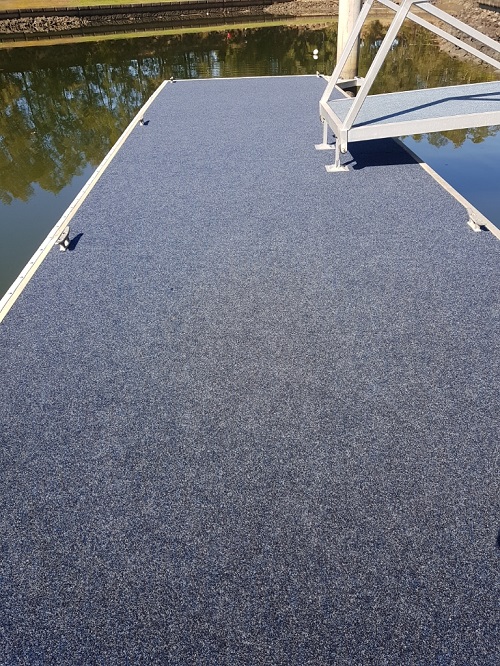 Marine Carpet Jetty Installation from carpet capers