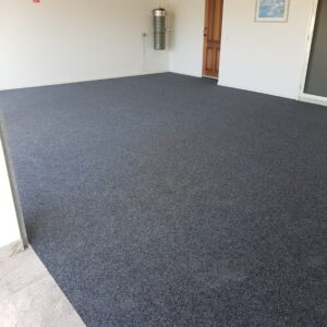 Garage Carpet Finish With The Colour Raven