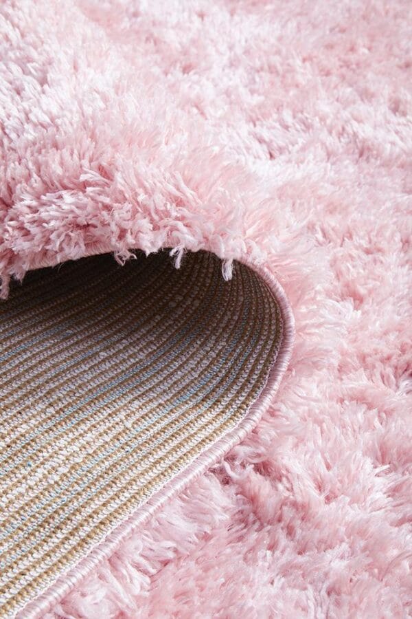 Angel Pink Rug Backing of Rug