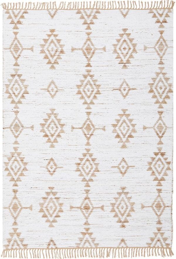 Hand Loomed Rug Reversable Pattern Other side of Rug