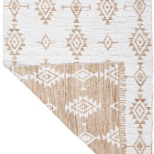 Hand Loomed Rug Reversable Design Other side of Rug