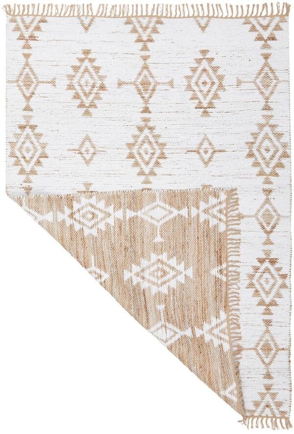 Hand Loomed Rug Reversable Design Other side of Rug