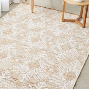 Hand Loomed Patterned Rug
