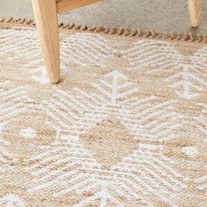 Hand Loomed Patterned Rug Design