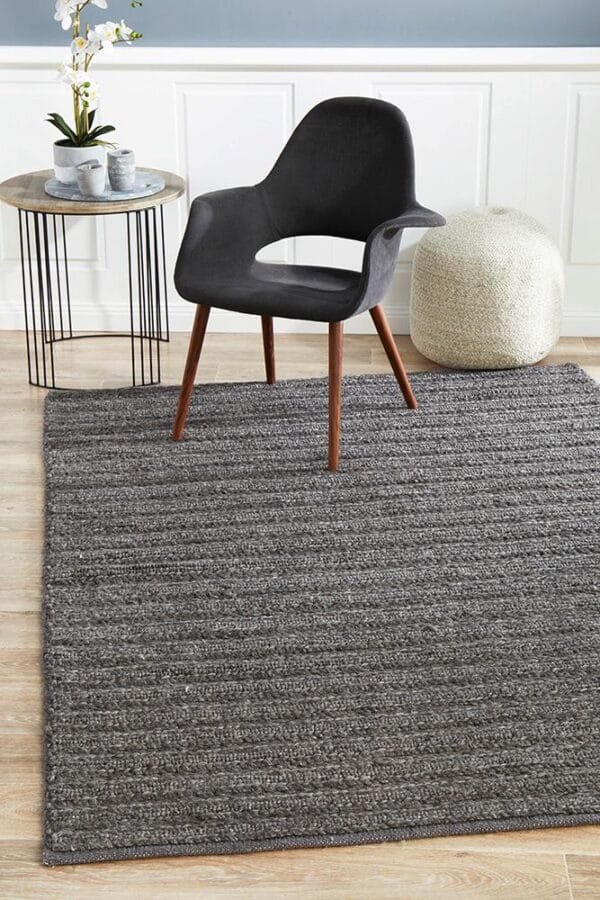 Handwoven Charcoal Rug Handwoven Charcoal Rug