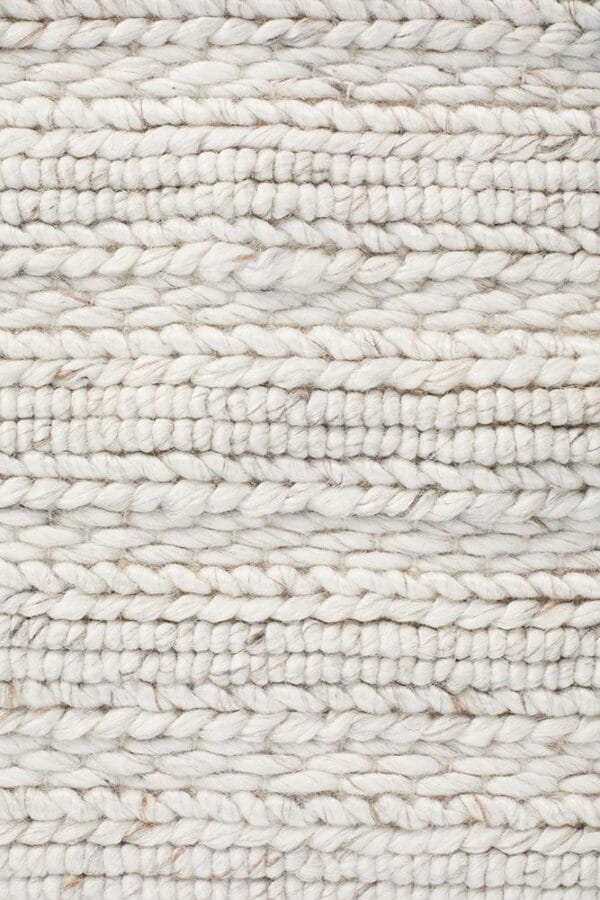 Handwoven Ivory Rug Pattern