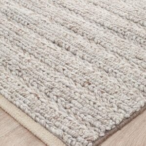 Handwoven Natural Rug Corner Design