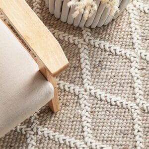 Natural Wool Blend Rug